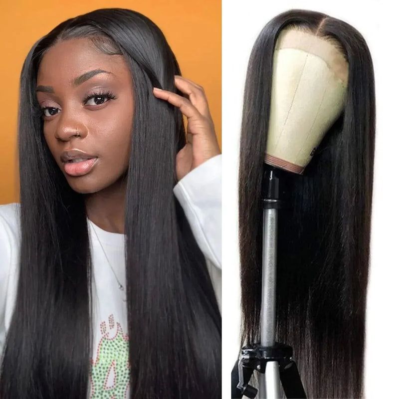 Black straight wig