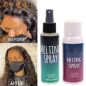 Wig melting spray